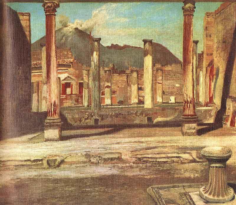 Kosztka, Tivadar Csontvry Pompeji Have oil painting image